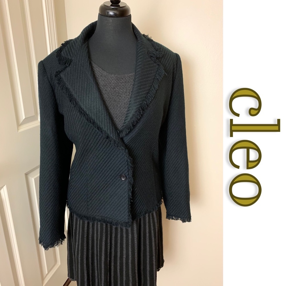 Cleo Tweed Black Blazer
